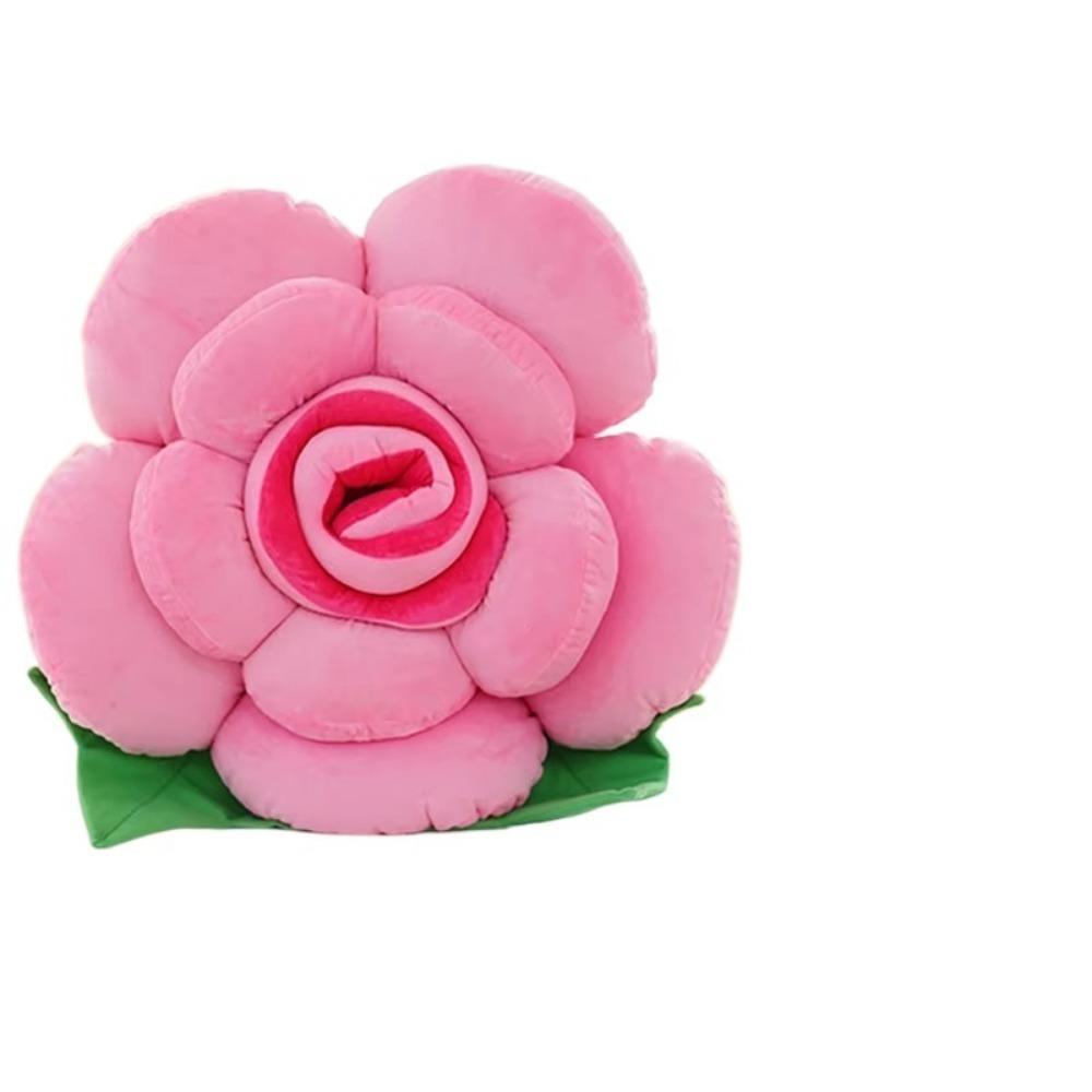 Simulated Rose Shaped Pillow Large Car Interior Cushion New Sofa  Flower Cushion  Home Decor