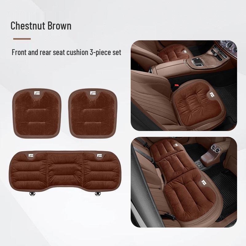 Ji Shi 01 Car Autumn/Winter Flannel Seat Cushion for Warmth and Protection