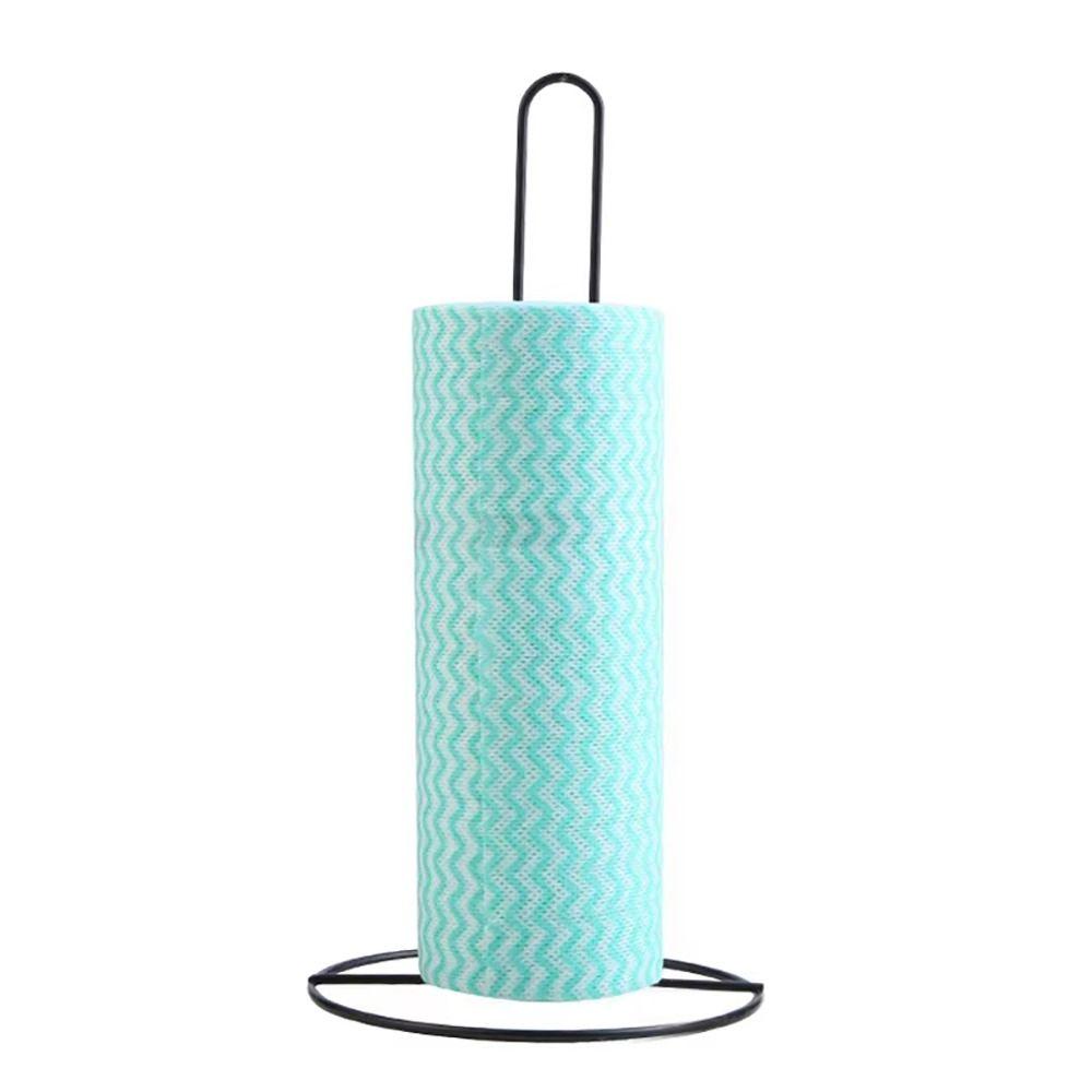 1Pcs Black/Silver Tissue Stand One-handed Tear Kitchen Storage Accessories Roll Paper Towel Holder
