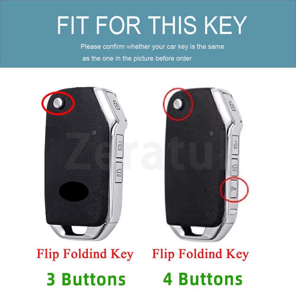 Gold Edge Tpu Car Key Case Cover Auto Shell Fob For Kia Sportage  Sorento Ceed  Cd Forte Cerato  K3 Gt Seltos