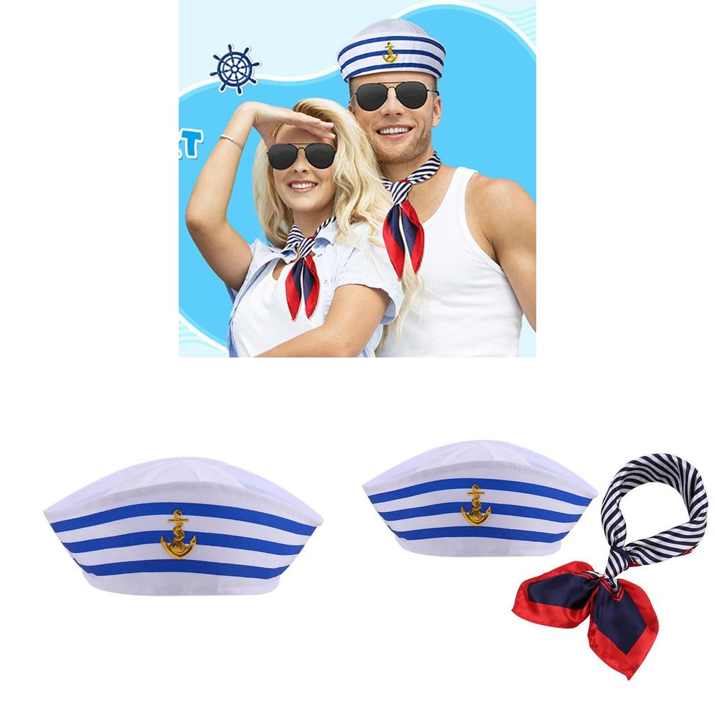 Matrosenhut Cosplay Sommer Sonnenschutz Mit Anker Muster Für Kinder Erwachsene
