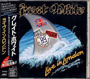 

CD GREAT WHITE Live In London TOCP6147 Capitol Records 1990 Japan ObiRock Used
