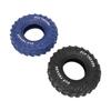 2Pcs Blue Black Rubber Tire Dog Chew Toy Safe Tire Shape Rubber Pet Chew Toy for Medium Large Dogs