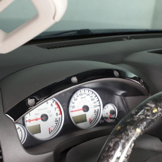 Glossy Piano Black Dashboard trument Trim Sticker For Nissan Frontier 05-21