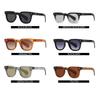 Retro Square Men Rivets Sunglasses Shades UV400 Fashion Women Green Sun Glasses