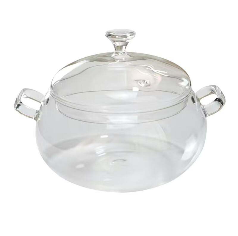 Hanyou Double-Handle Glass Stew Pot 2.5L