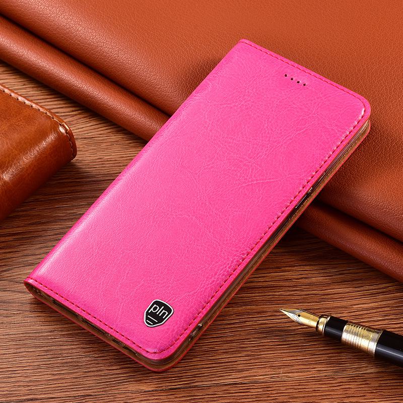 Genuine Leather Flip Case for Huawei Y5P Y5 2018 2019 Y6 2017 Y3 2nd Gen Crazy Horse Cover