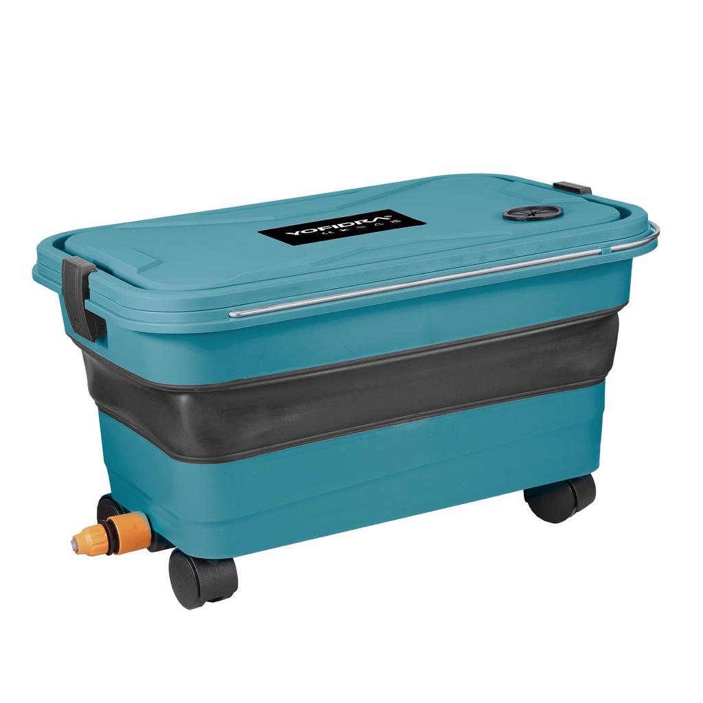 Yofidra 6 IN 1 High Pressure Car Washer Gun with Water Tank Portable Cleaning Tool Garden Spray Gun For Makita 18V Battery Pins