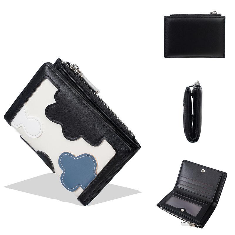 

Baellerry Women Fashion Hasp Wallets Artificial Leather Zipper Card Holder Short Coin Purse 9*12.5*2.5cm чёрный