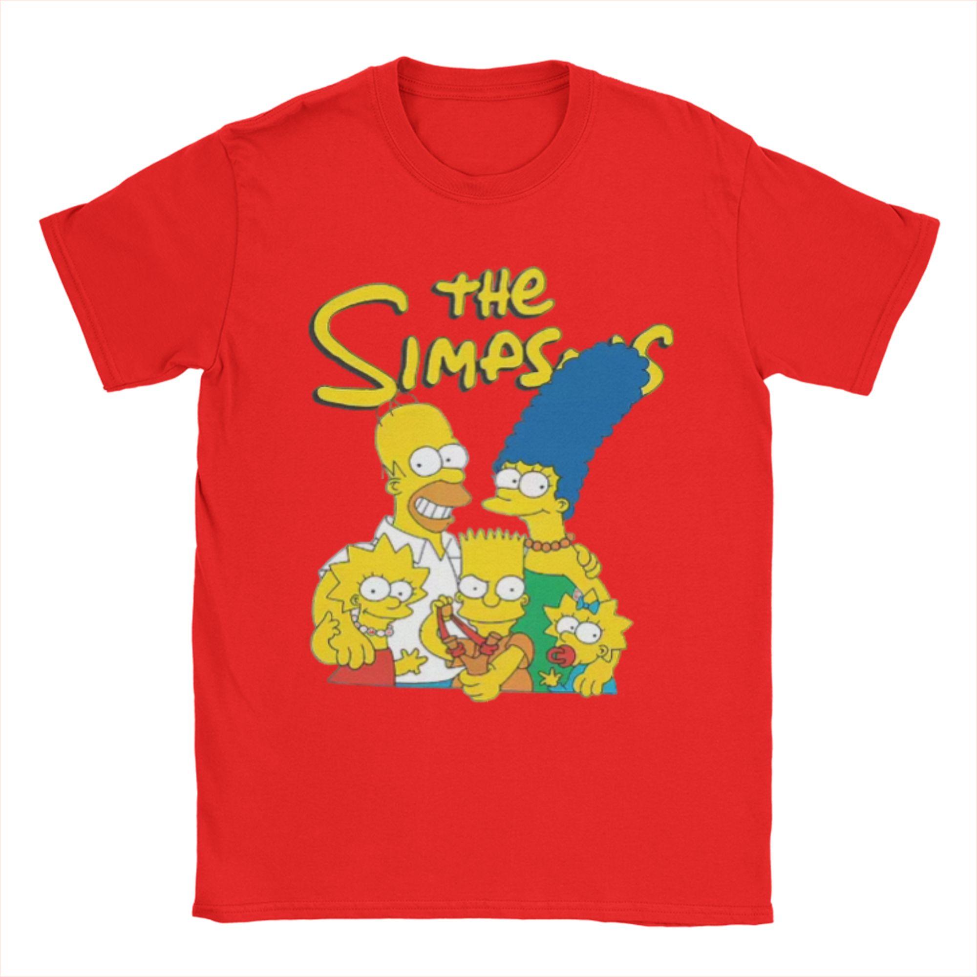 

The SSimpsons Cartoon TShirt Unisex Women Awesome Cotton Tees Round Collar Short Sleeve T Shirts Gift Idea Clothing S