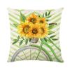 Summer Sunflower Pillow Cover Polyester Printed Living Room Sofa Decorative Cushion Cover Bedroom Pillow