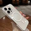 Applicable to Apple 17ProMax large hole transparent magnetic mobile phone case iPhone17 transparent 16/15 hard case