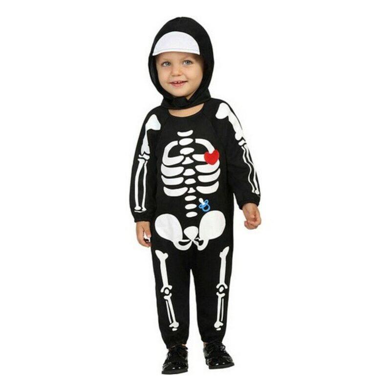 BB Carnival-Costume for Babies Black Skeleton 24 Months