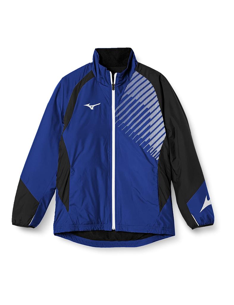 Mizuno Breath Thermo Light Warmer Surf Blue x Size XS Shirt, 62JE8505, Black, (Japan XS)