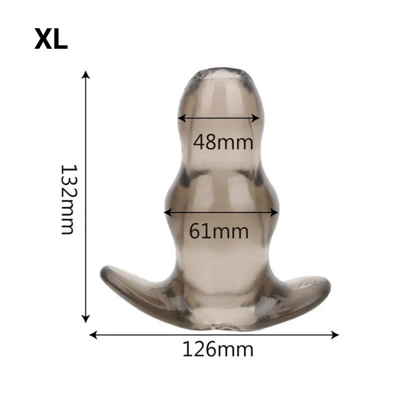 Anal Dilator Soft Speculum Enema Hollow Insert Anus Masturbation Butt Plug Dildo Anal Plug Sexy Products Prostate Massage BDSM