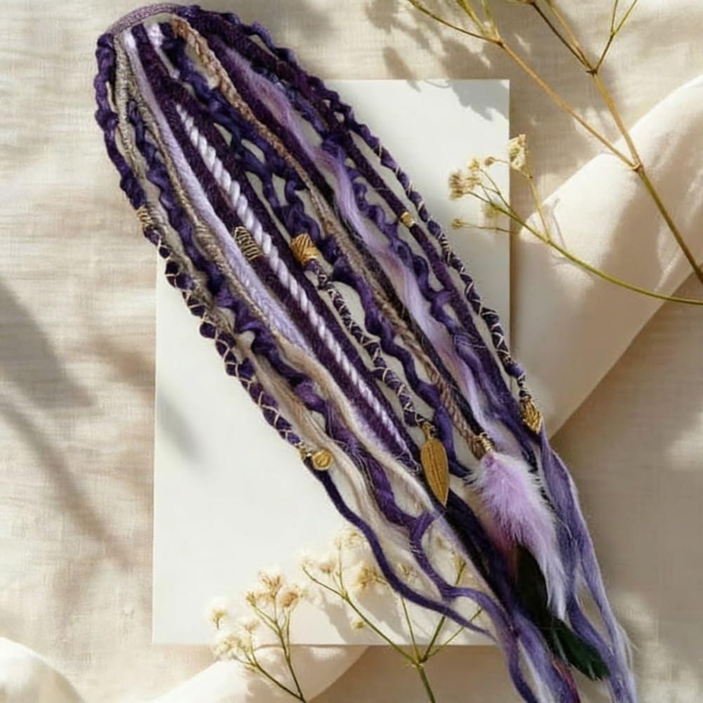 New Elastic Dread Ponytail Boho with Hair Tie Braided Ponytail Extension DIY Hair Accessories