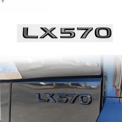 Gloss Black For LX 570 LX570 Car SUV Sport Emblem Rear Trunk Badge Sticker