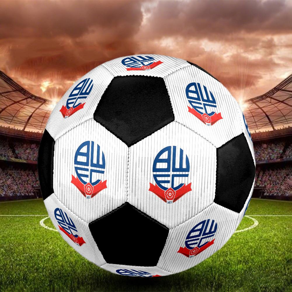Bolton Wanderers F.C Soccer Ball Colorful All Ages Machine Stitched PVC Competition Ready Durable High-Bounce.SIZE5