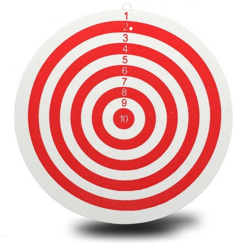 Dart Board Set with 2 Steel Tip Darts Double Side Staple-Free Dartboard Throwing Foam for Play Battle Game Party Supplie