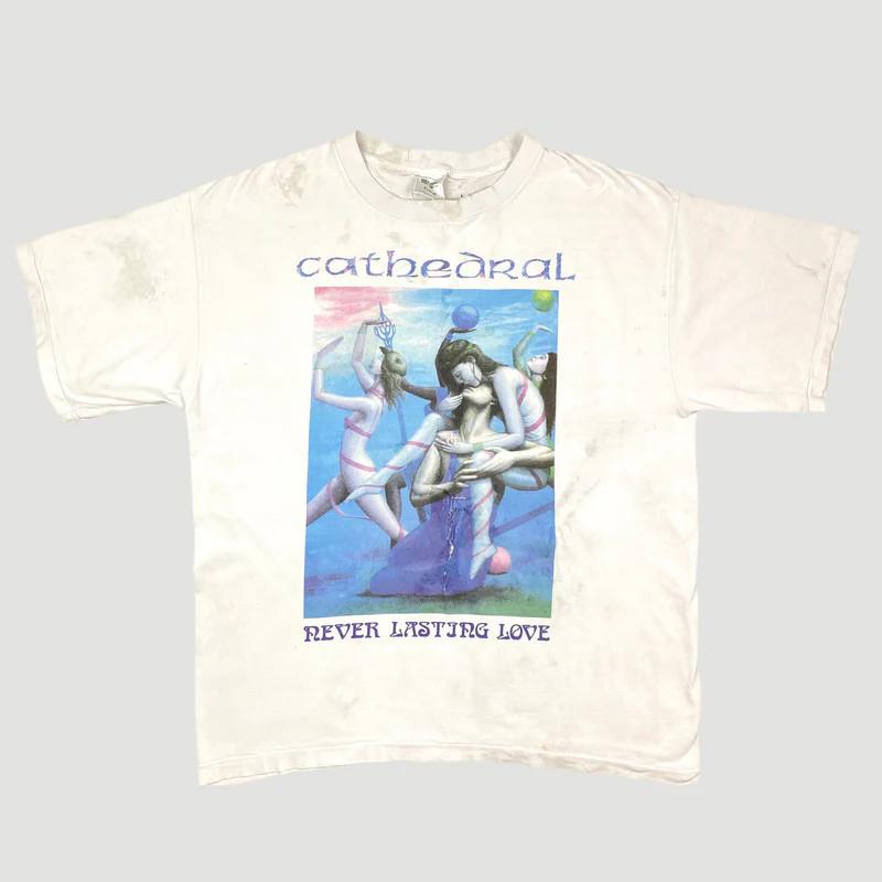 VTG Cathedral never lasting love T-shirt Unisex Short Sleeve S to 5XL EN192 Unisex T-Shirt XL