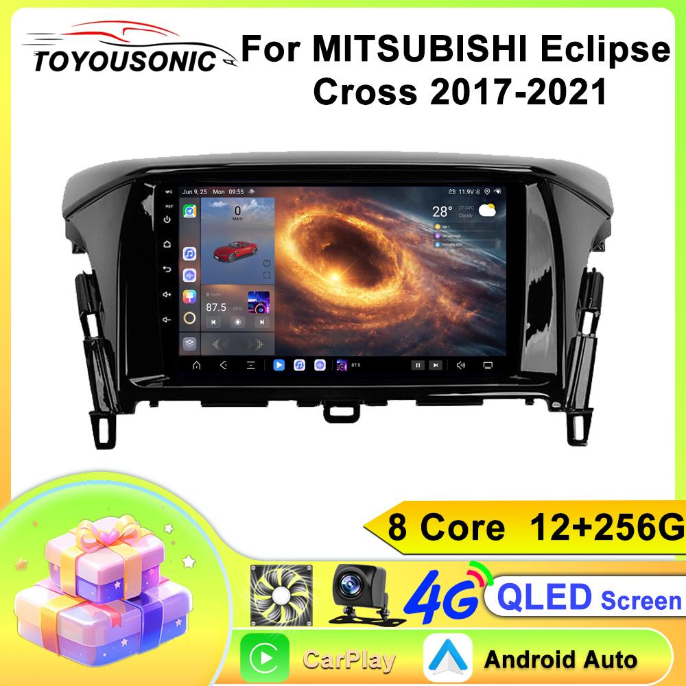 For MITSUBISHI Eclipse Cross 2017-2021 Navigation GPS Android Car Radio  Multimedia Player Stereo wifi+4G Carplay auto video