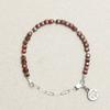 Czech Mini Cube Bracelet Red