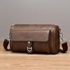 WEIXIER Men's Leather Crossbody Shoulder Bag Classic Waterproof Briefcase Messenger Satchel Travel Bag