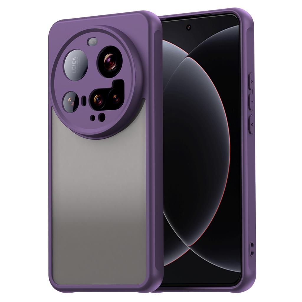 For Xiaomi 15 Ultra Case Drop Proof Airbags Frosted Translucent PC+TPU Phone Back Cover