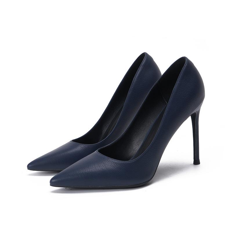 Pointed high heels women's soft leather professional work shoes new women's shoes