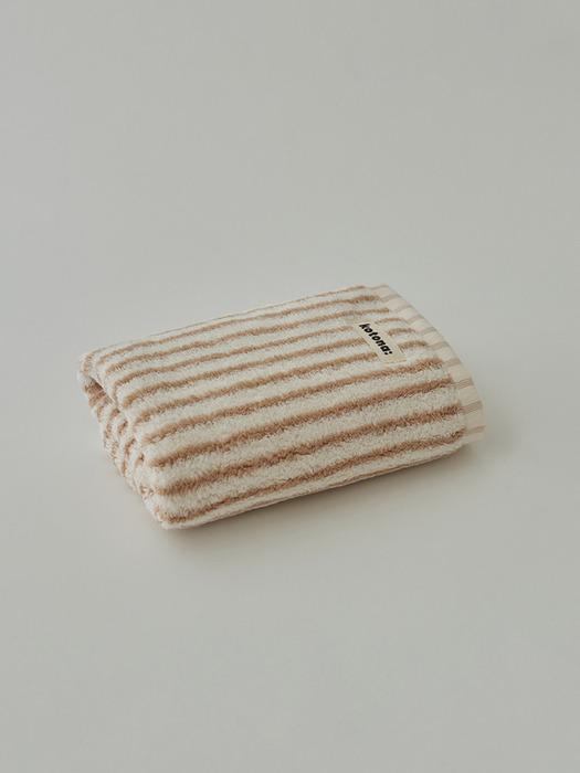 KOTONA Home Body Towel Beige Stripe Beige Stripe 1P