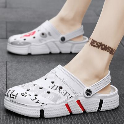 Men's Versatile Sandals New Platform Outdoor Non-slip Hole Shoes Korean Version Trendy Beach Bag Head Slippers