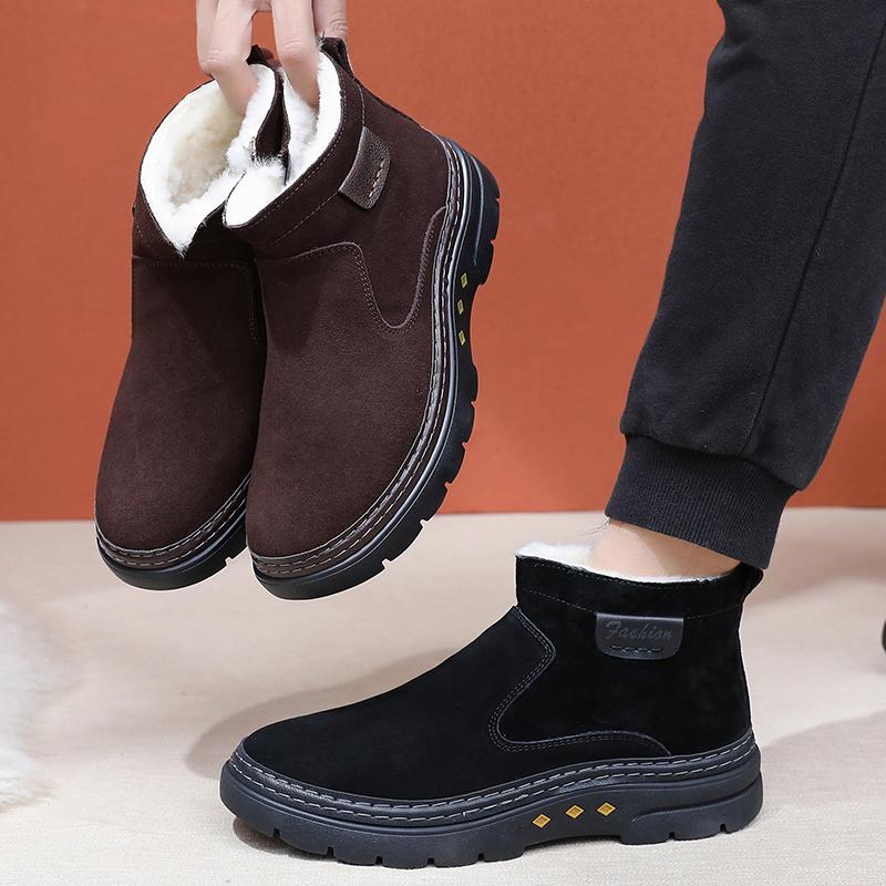 2025 Winter New Men's Thickened Cotton Shoes Anti-cold Comfortable Warm and Durable Skid-proof Free Shipping Men's Shoes