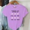Damen Sommer T-Shirts Dinge, die ich in meiner Freizeit tue Aufdruck T-Shirts für Frauen Lustiges Tier Huhn Y2k Oberteil Lässige Mode T-Shirts