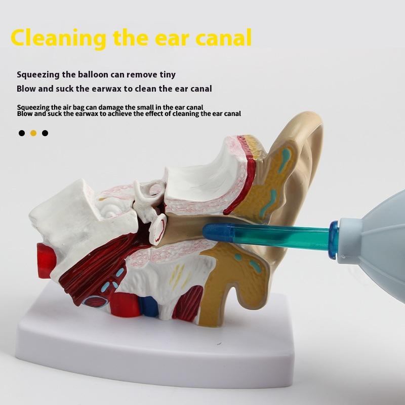 Ear Syringe Rubber Ear Washing Squeeze Bulb Single Handed Ear Suction Bulb For Wax Removal Ear Cleaning Bulb