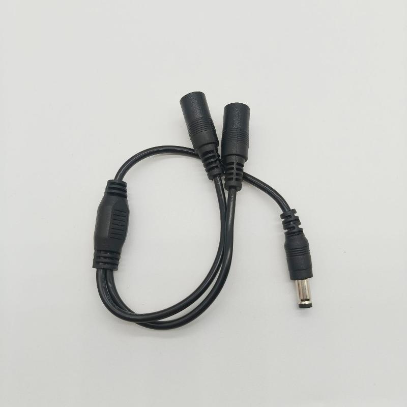 Dc5.5X2.5Mm Power Splitter Cable 1 To 2 Dc Power Cord High Current Dc Connector For Led Strip Security Camera Power Supply