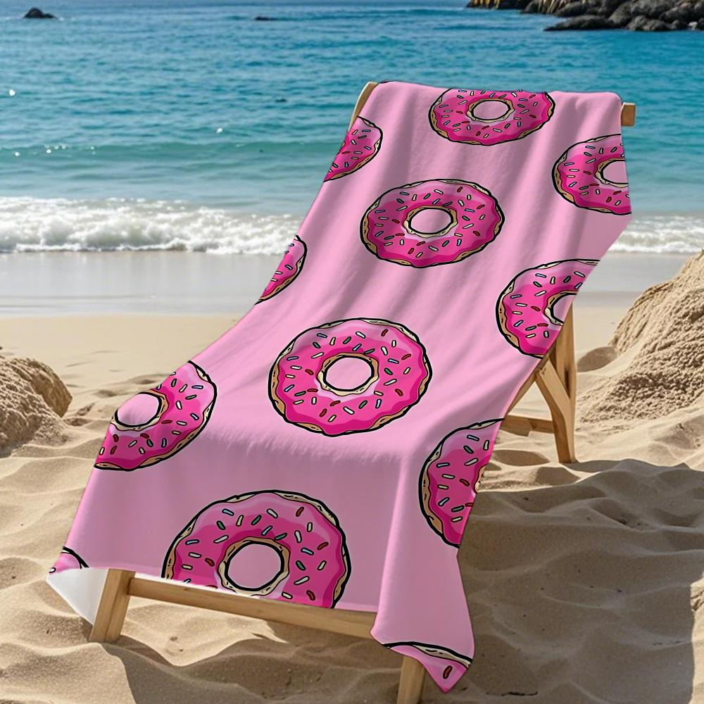 Sweet D-Donut FriendsS Towel Five-Star Hotel Quality Eco-Friendly Ultra Soft Thick Towels & Beach Towels