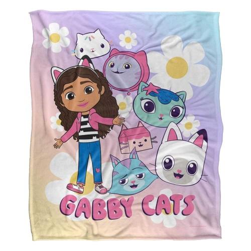 Gabby's Dollhouse Silky Rainbow Supersoft Blanket