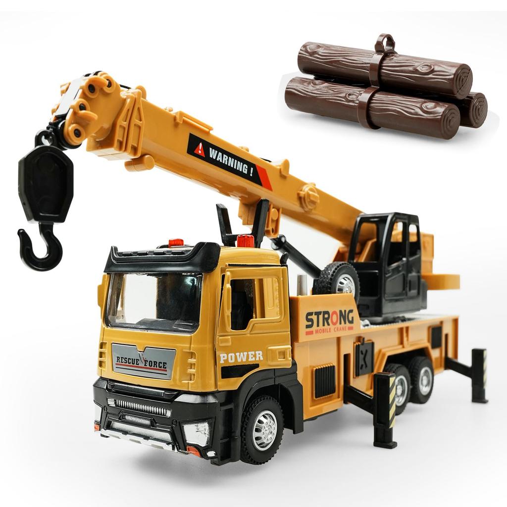 Huang Yem Construction Vehicle Toy Car Crane Toy Construction Truck Work Vehicle Work Vehicle Alloy Construction Car with Telescopic Boom Structure