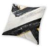 Lines Black Mustard Yellow White Square Pillowcase Polyester Linen Velvet Pattern Zip Decor Pillow Case Room Cushion Cover
