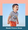 European & American Style Boys' Cartoon T-Shirt - Short Sleeve, Knitted Cotton, Summer Wear