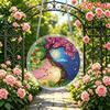 2D Flat, 1set/83pcs 18.8cm Acrylic Jigsaw Sunshine Catcher, Yin And Yang Twin Flower Fruit Tree Theme Sunshine Catcher Puzzle, Home Garden Decor, Suit