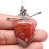 Pendant Bird Eye Jasper Gemstone Mother'Day Gift Silver Jewelry 2"