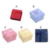 Schmuckschatulle Displayverpackung Ringetui Schleife Schaufensterhalter Ohrring Armband Halskette Organizer Quadratisch 4x4cm