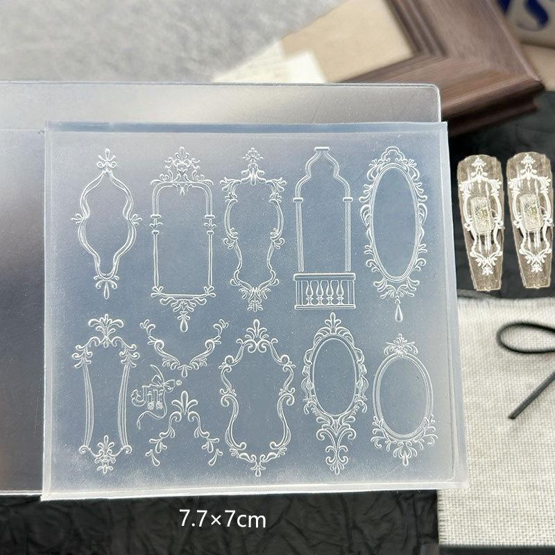 1Pc Bowknot Sea Jellyfish Shell Rose Leaf 3D Acrylic Mold Nail Art Decoration Nails Diy Design Silicone Nails Mold