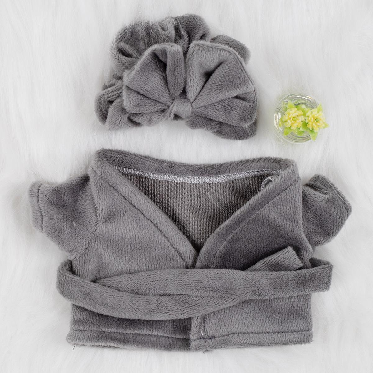 

Набор пижамы и халата Labubu Macaron для кукол 10 см/15 см/20 см - Хлопковая одежда в наличии For 15CM Cotton Doll