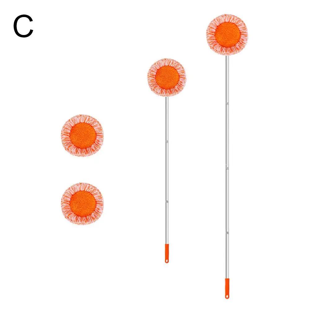 New Sunflower Mop For Dust Removal And Car Washing Rotatable Clean Solid Powerful Absorbent Chenille Flat Mop N9N2