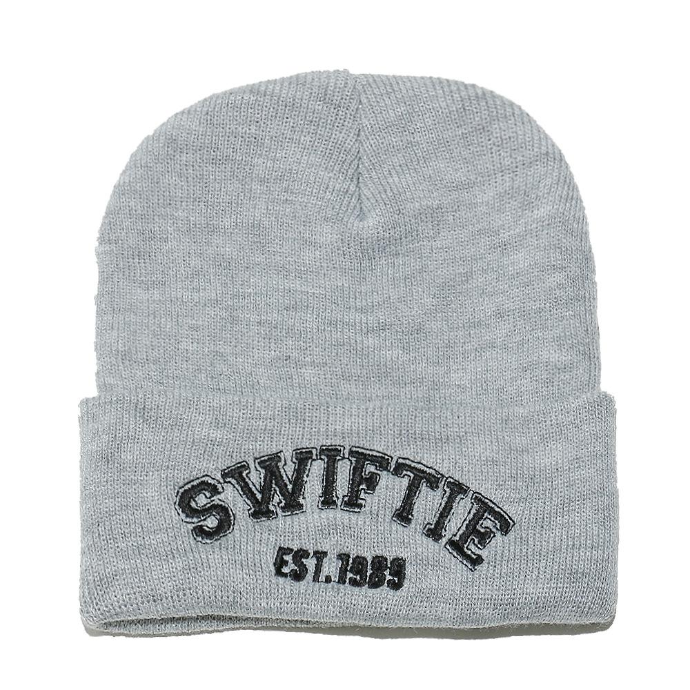 Winter Hat Male Taylor Swift Knitted Hat Taylor Embroidered Alphabet Wool Hat Winter Pullover Hat