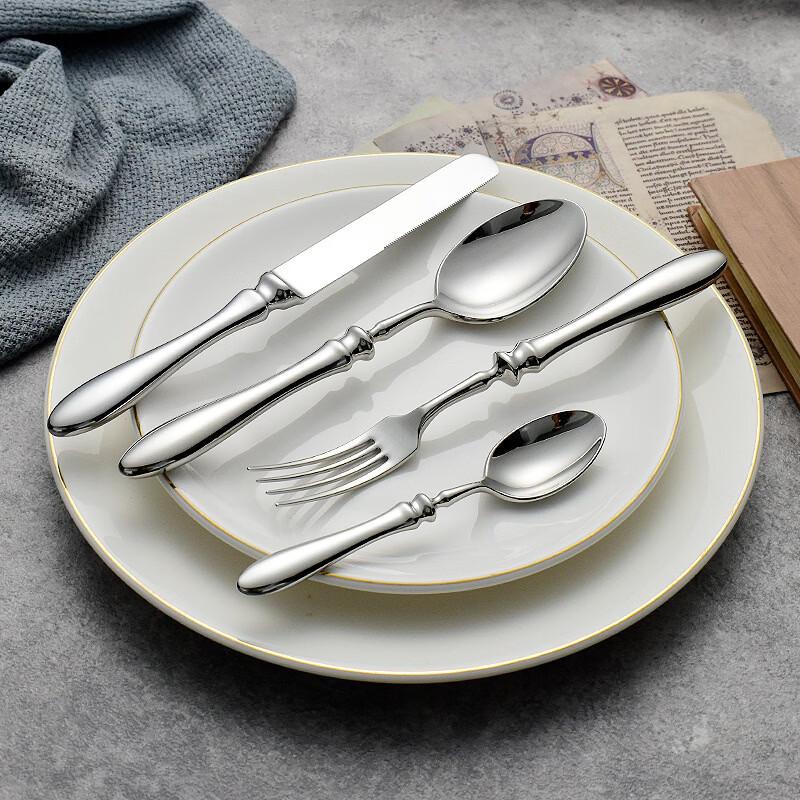 Retro 304 Stainless Steel Western Cutlery Set