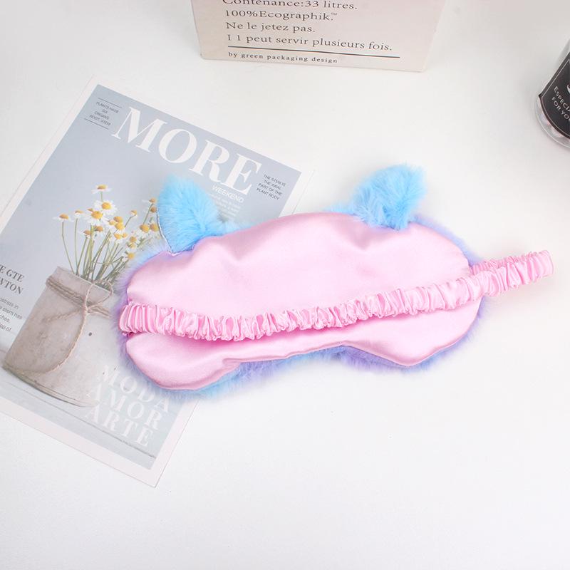Plush Squinting Eye Mask: Breathable, Light-blocking, and Comfortable for Autumn/Winter Sleep.