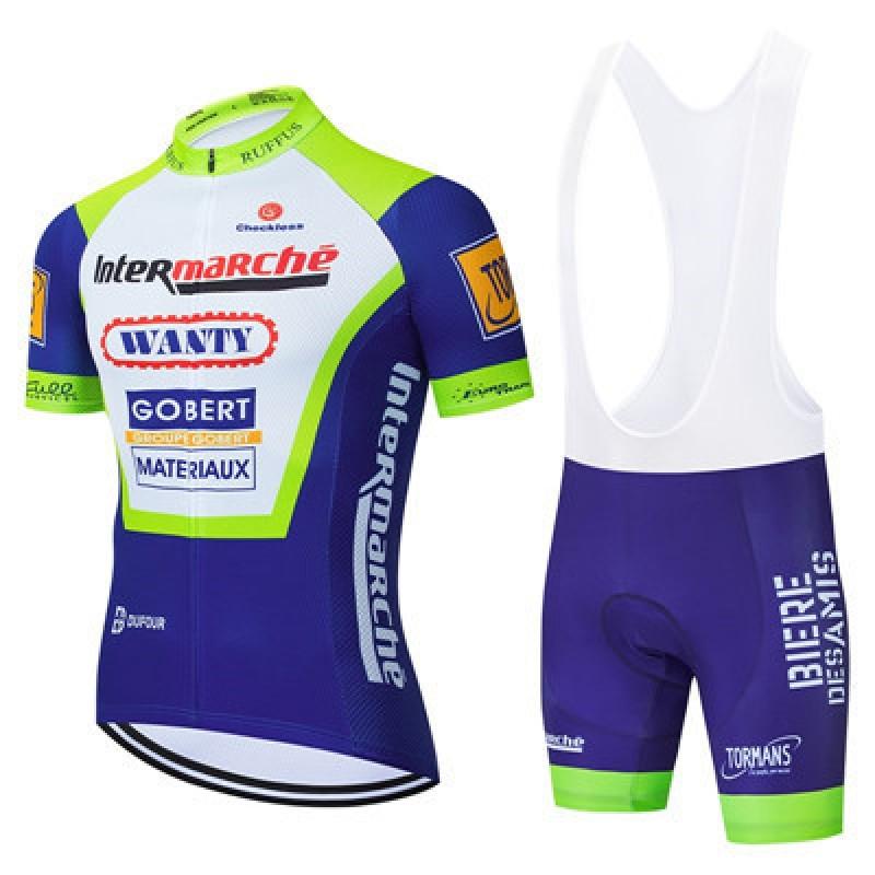 Mens Cycling Jersey Set Short Sleeve Breathable Road Bike Apparel Outdoor Sport Wear